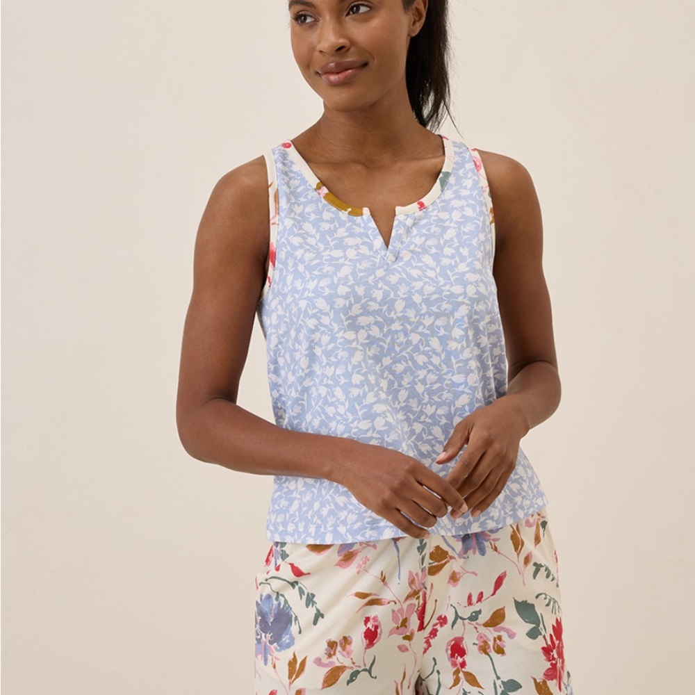 NWOT Pact Staycation Sleep Top in Dayspring